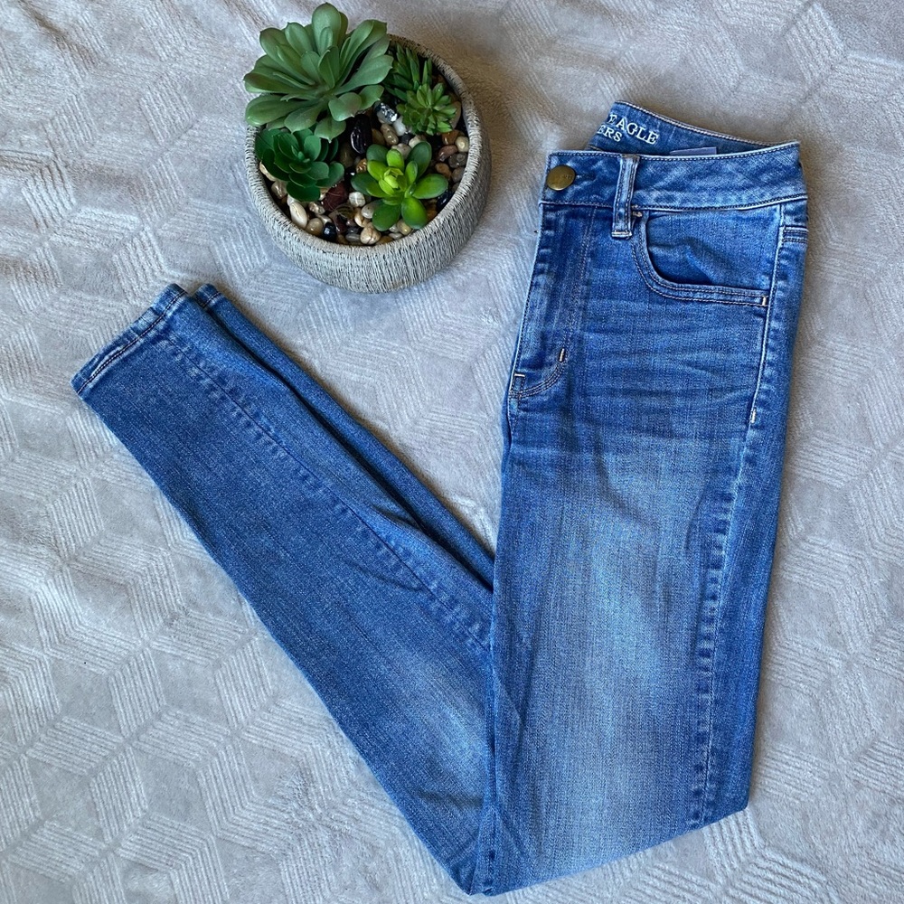AEO High Rise Skinny Jeans Super Stretch